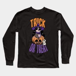 Pumpkin Witch Long Sleeve T-Shirt